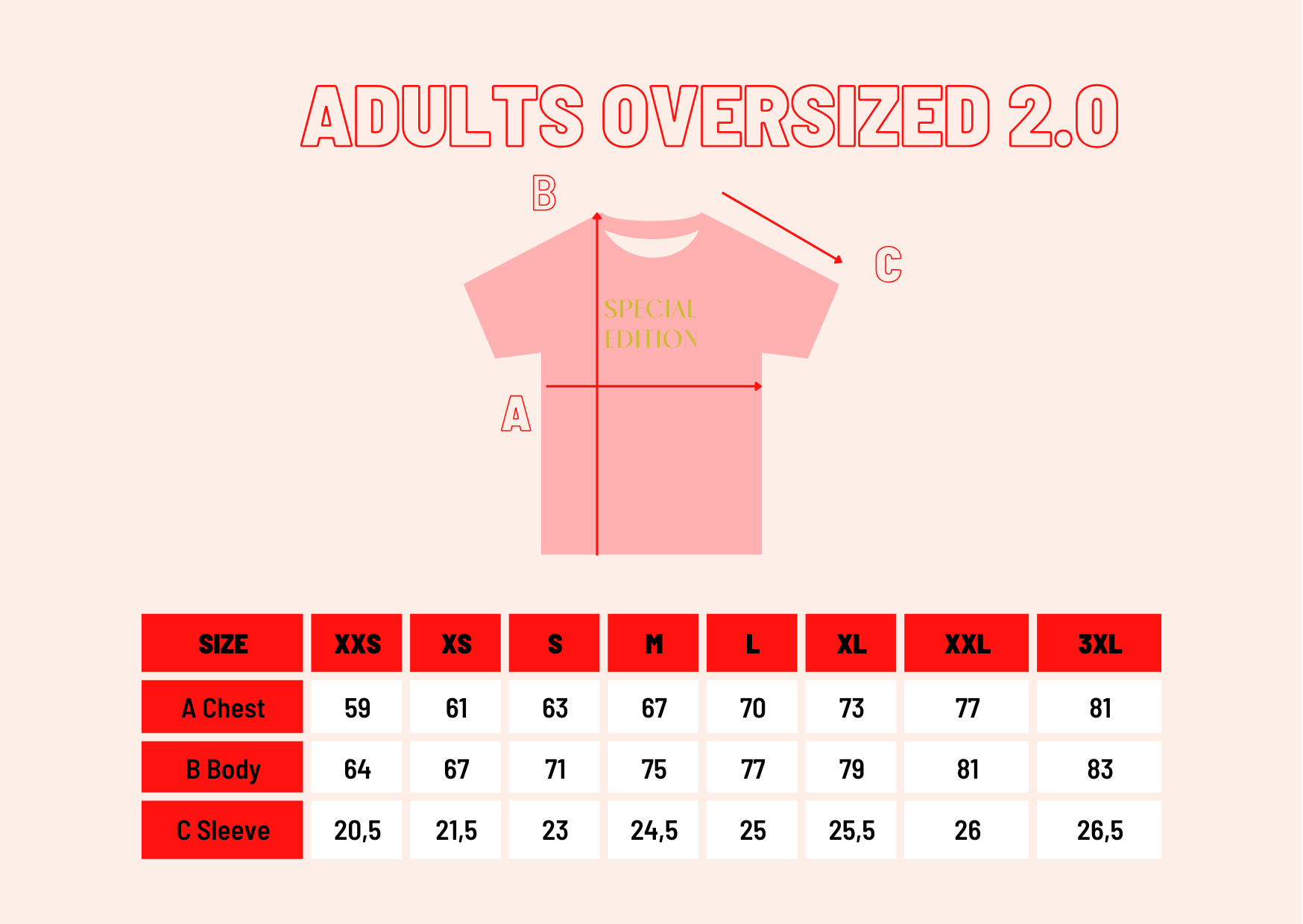 Oversized T-Shirt pink "Special Edition" 2.0