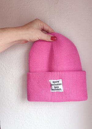 Statement Beanie - pink