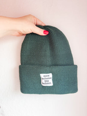 Statement Beanie - grün