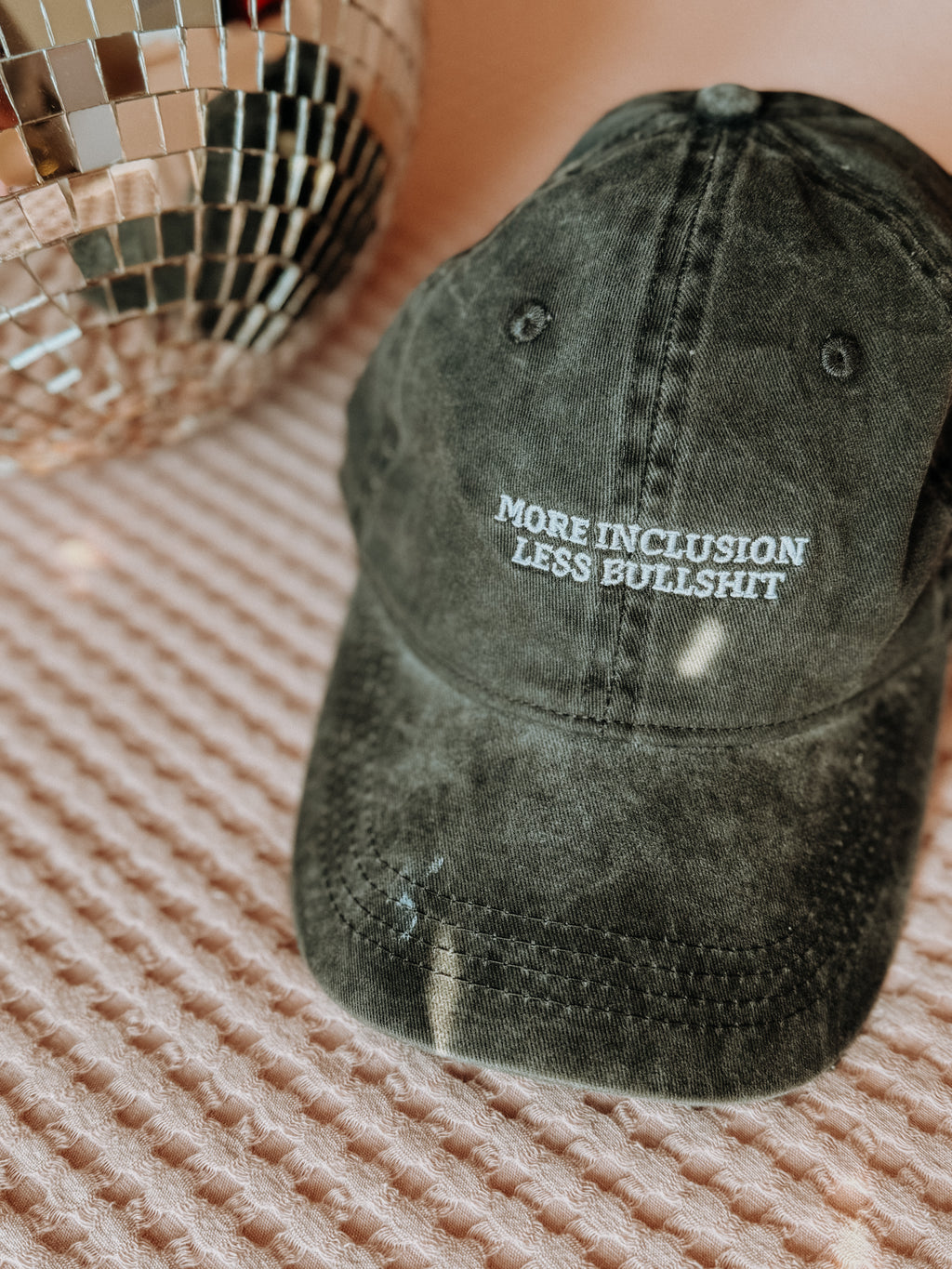 Cap Adults black "more inclusion, less bullshit"