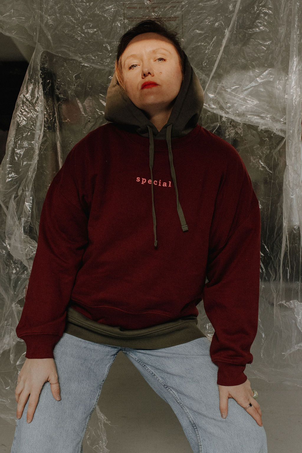 Sweater burgunder "special"