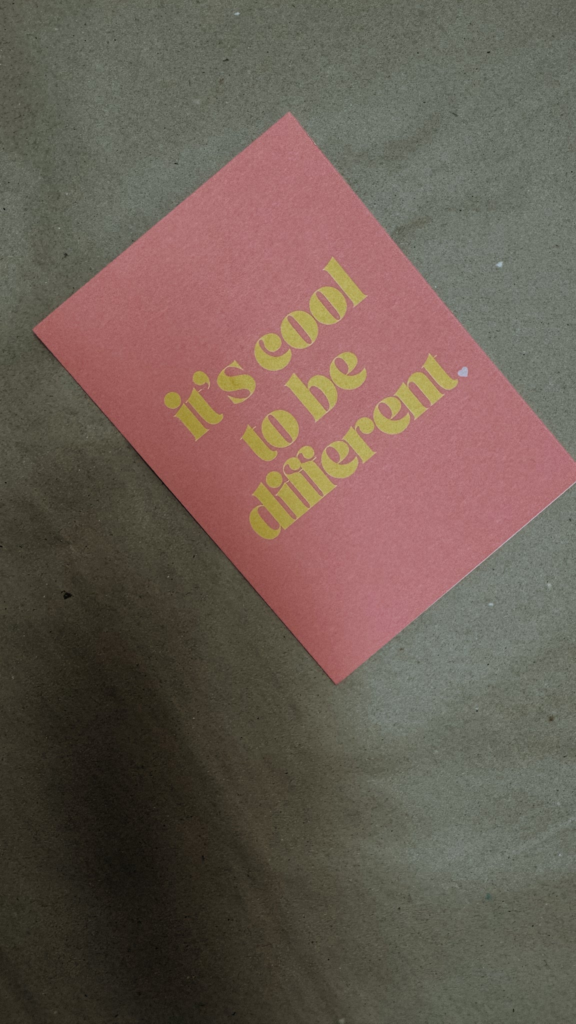 Kartenset "cool to be different"