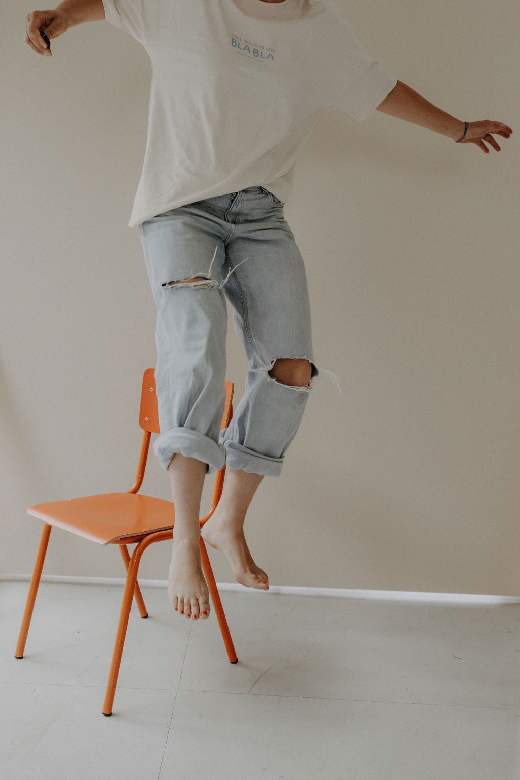 Oversized T-Shirt "more inclusion, less blabla"