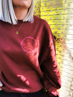 SPECIAL SALE "I'm a warrior" Sweater Adults mit kleinen Makeln