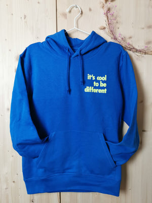 Cool to be different Hoodie ADULTS Blau